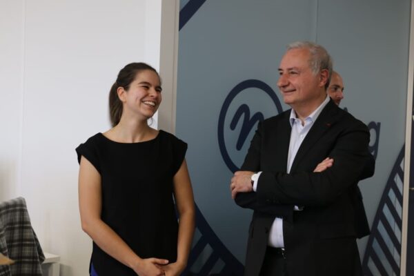 Jean Luc Moudenc en visite dans les bureaux de Mercator Ocean